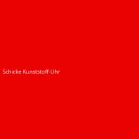 Schicke Kunststoff-Uhr