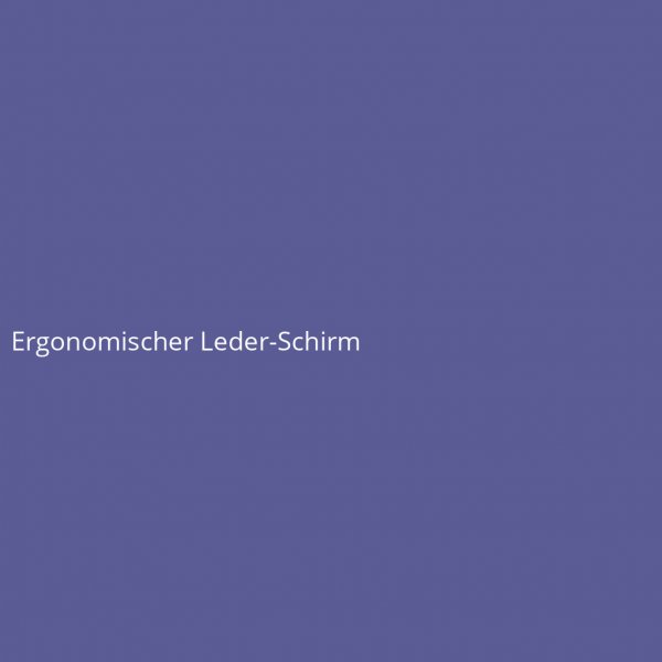 Ergonomischer Leder-Schirm