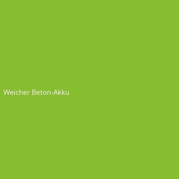 Weicher Beton-Akku