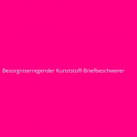 Besorgniserregender Kunststoff-Briefbeschwerer