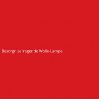 Besorgniserregende Wolle-Lampe