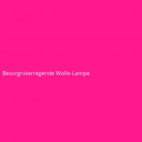 Besorgniserregende Wolle-Lampe