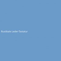 Rustikale Leder-Tastatur