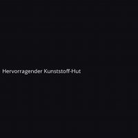 Hervorragender Kunststoff-Hut