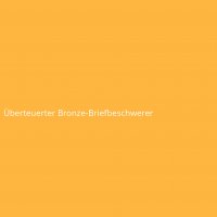 Überteuerter Bronze-Briefbeschwerer