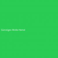 Günstiges Wolle-Hemd
