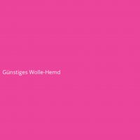 Günstiges Wolle-Hemd