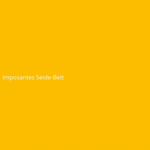 Imposantes Seide-Bett